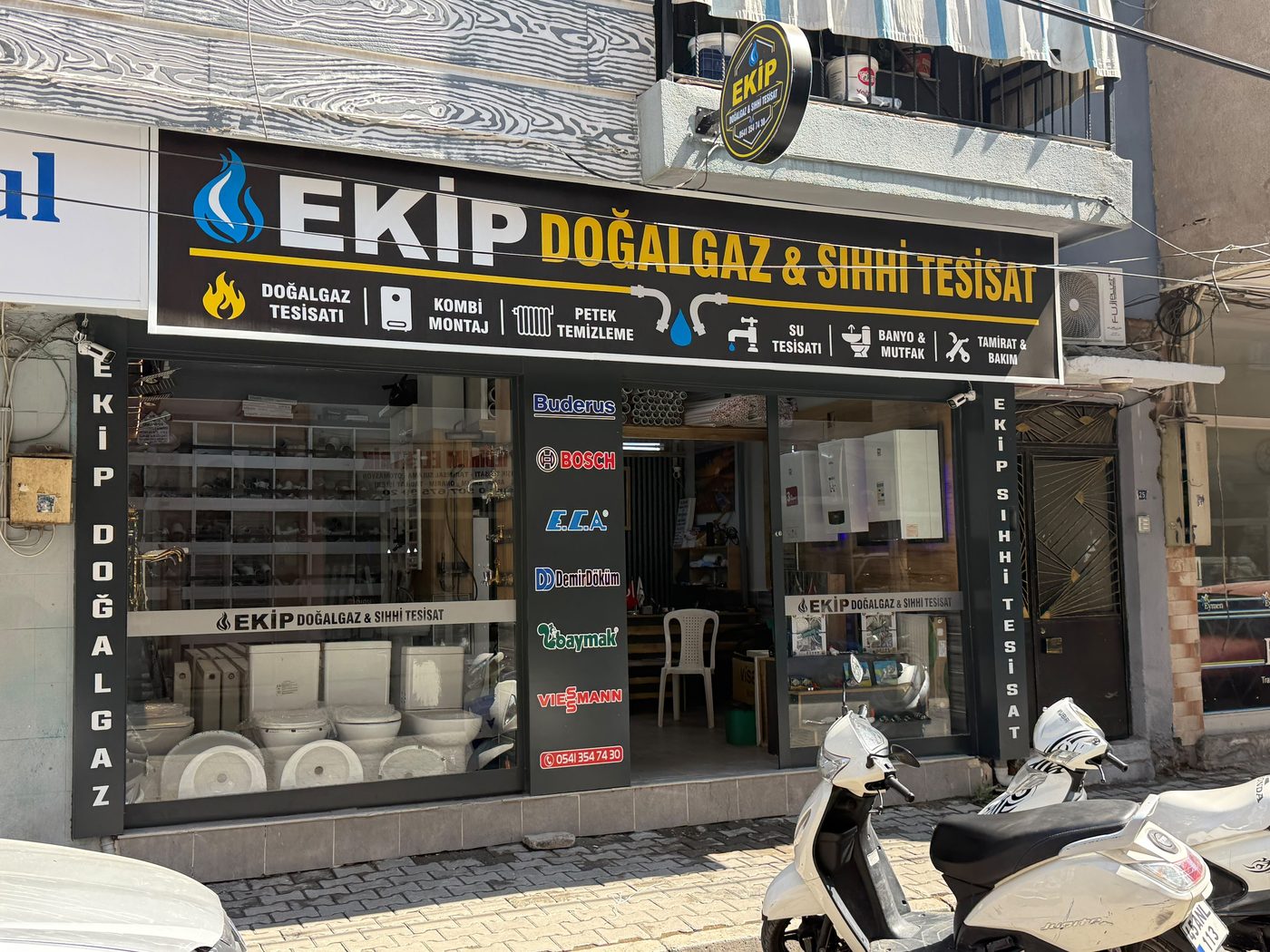 Ekip Doğalgaz Sıhhi Tesisat dükkânı — Altay Mahallesi Turgutlu