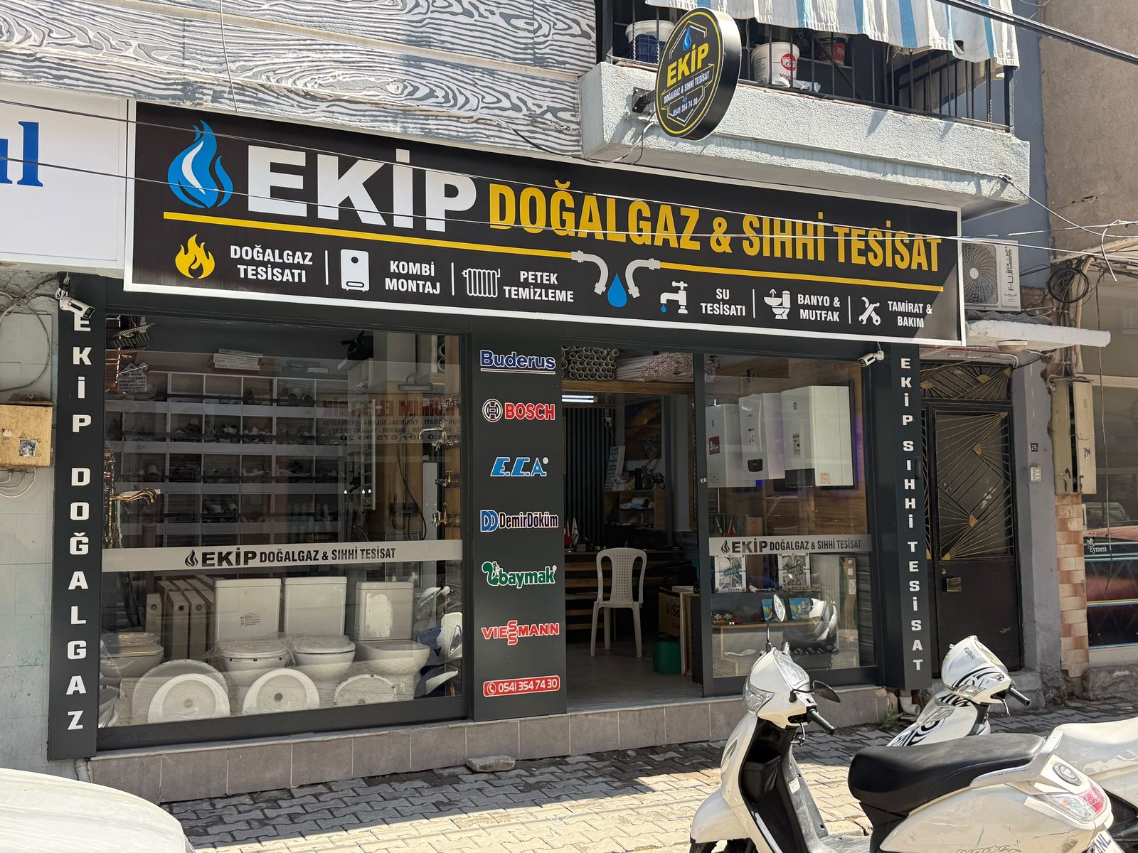 Ekip Doğalgaz & Sıhhi Tesisat dükkânı — Altay Mahallesi, Turgutlu / Manisa